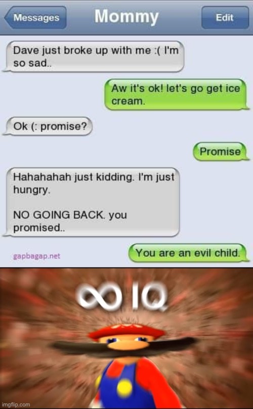 Evil child | image tagged in infinite iq,funny | made w/ Imgflip meme maker