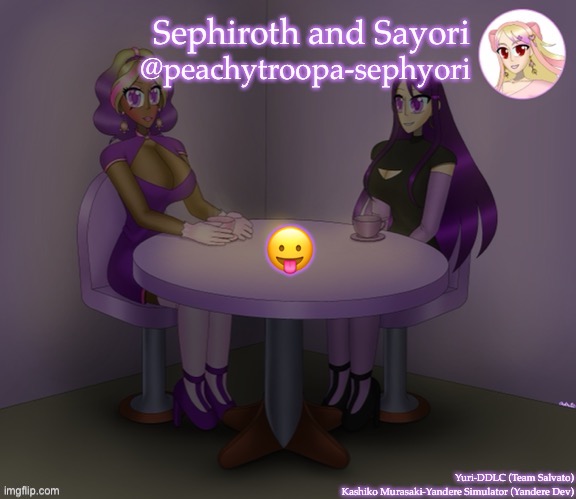 😛 | image tagged in yuri and kashiko murasaki | made w/ Imgflip meme maker