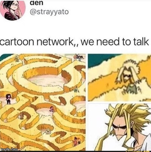 image tagged in all might,cartoon network,mha,bnha | made w/ Imgflip meme maker