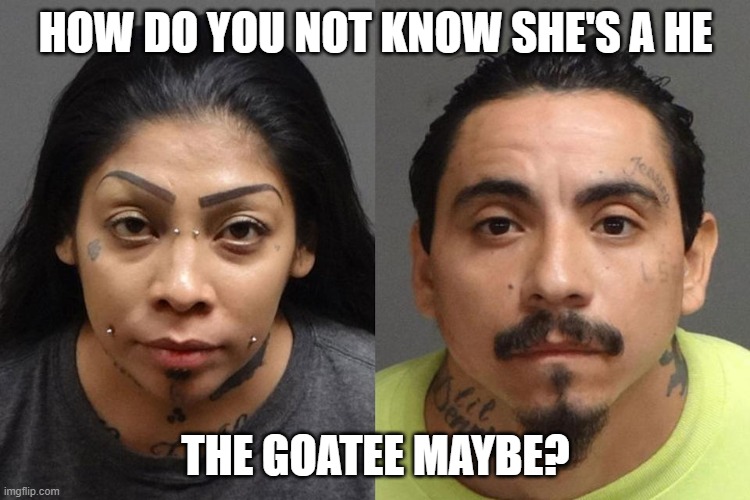 Jessica Grajeda | HOW DO YOU NOT KNOW SHE'S A HE; THE GOATEE MAYBE? | image tagged in murderer,california,drag queen | made w/ Imgflip meme maker