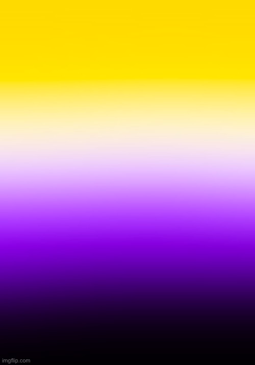 Day 5 of flags as gradients: Non-binary flag! :D | made w/ Imgflip meme maker