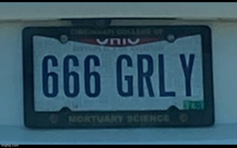 Drive me to HELL! | image tagged in satan's license plate | made w/ Imgflip meme maker