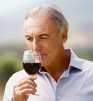 High Quality man smelling wine Blank Meme Template