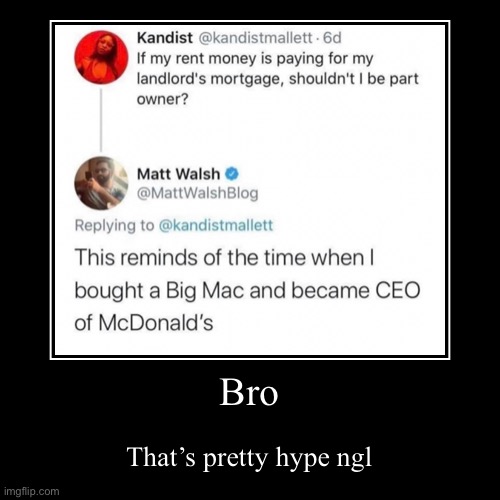 Dude became CEO of McDonalds (stolen) | image tagged in funny,demotivationals | made w/ Imgflip demotivational maker