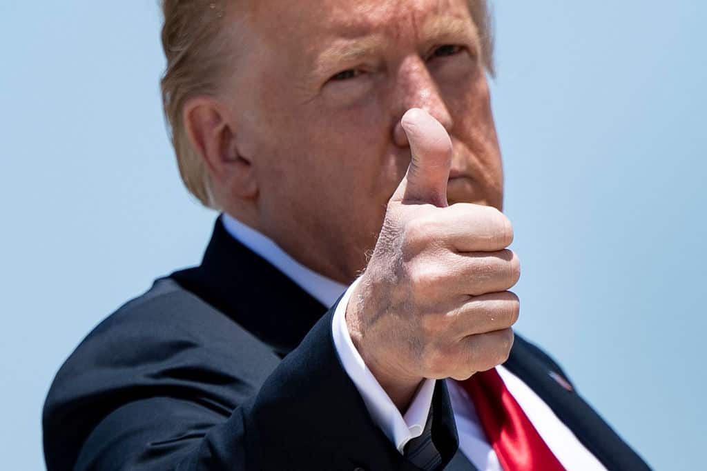 High Quality Trump Thumbs Up Blank Meme Template