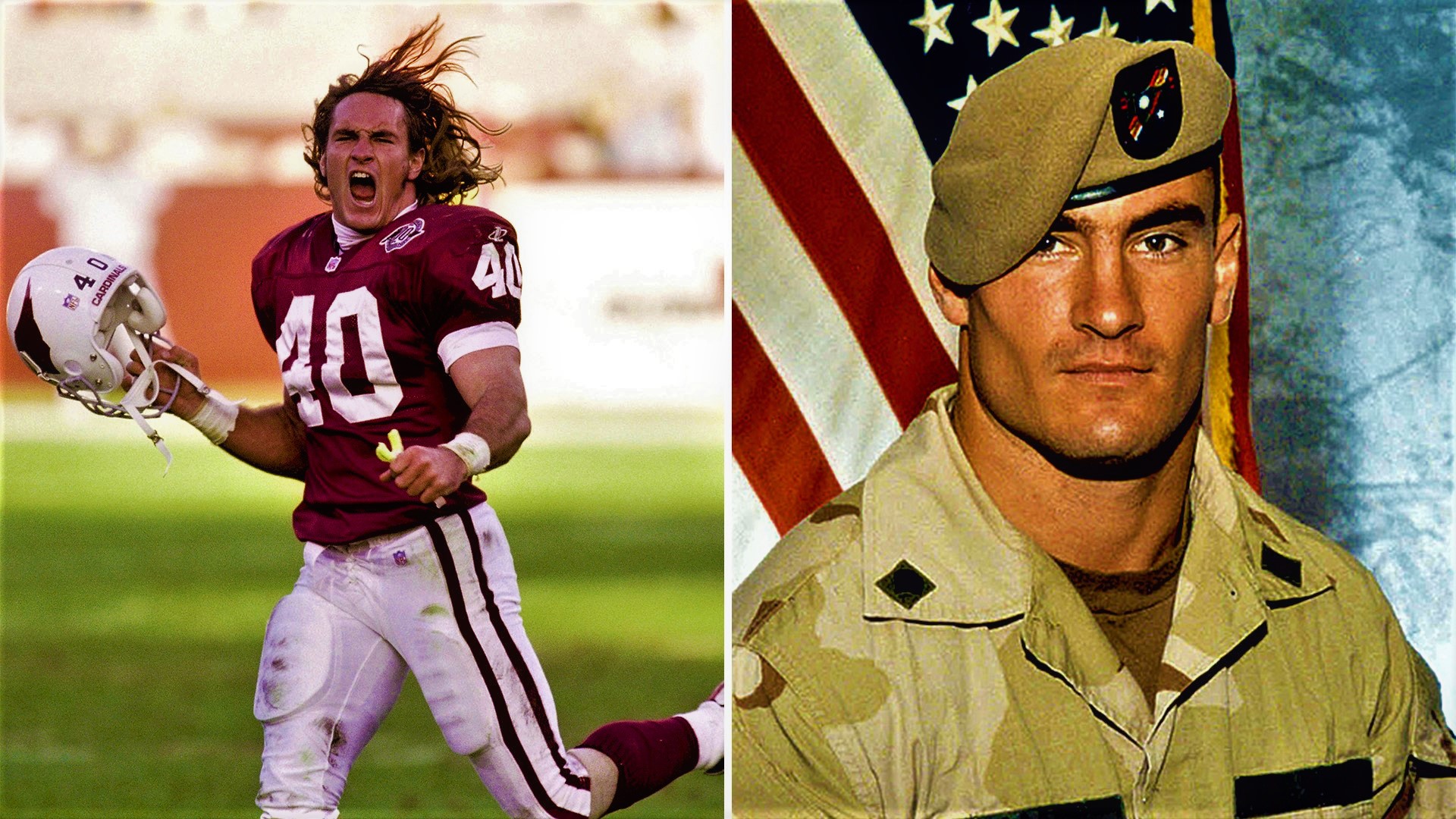High Quality Pat Tillman from NFL to Hero Blank Meme Template