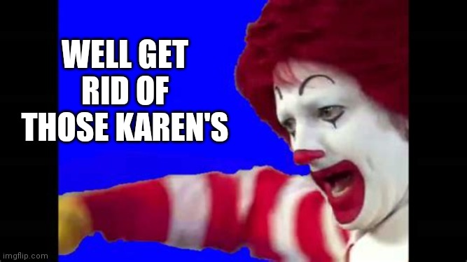 WELL GET RID OF THOSE KAREN'S | made w/ Imgflip meme maker