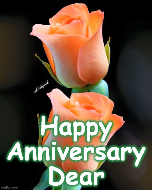anniversary | Happy Anniversary Dear | image tagged in anniversary | made w/ Imgflip meme maker