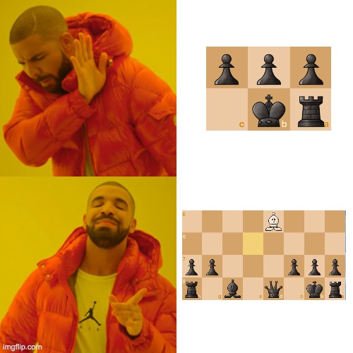 only chess players understand | image tagged in memes,drake hotline bling | made w/ Imgflip meme maker