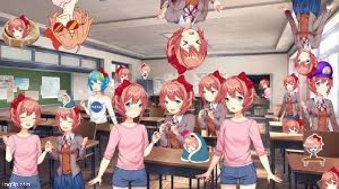 sooooooo i found out there's a page on facebook called the church of sayori- | made w/ Imgflip meme maker