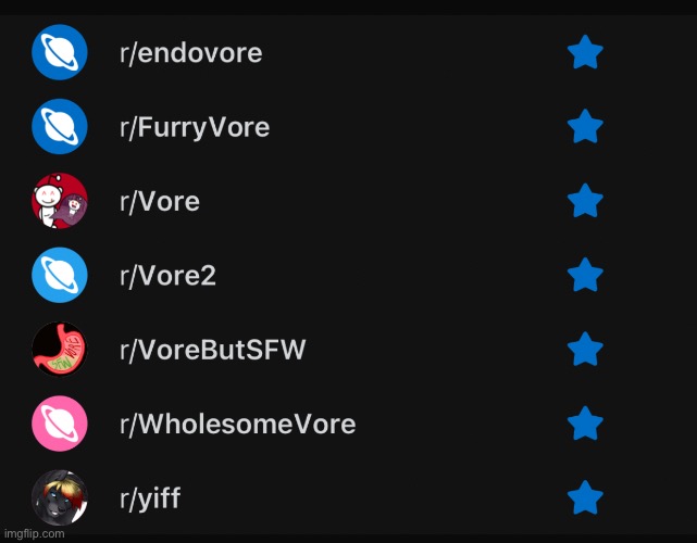 Here’s all of my favorite subreddits (joke) | made w/ Imgflip meme maker
