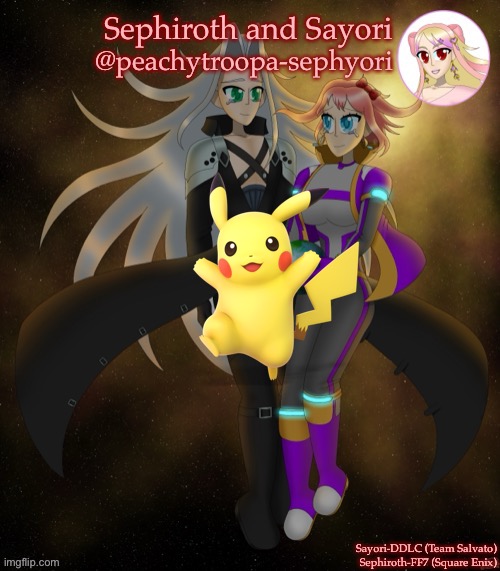 Sayori and Sephiroth | image tagged in sayori and sephiroth | made w/ Imgflip meme maker