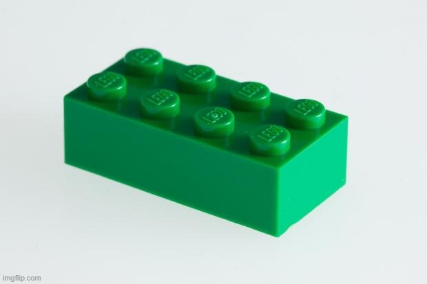 Green Lego Brick | image tagged in green lego brick | made w/ Imgflip meme maker
