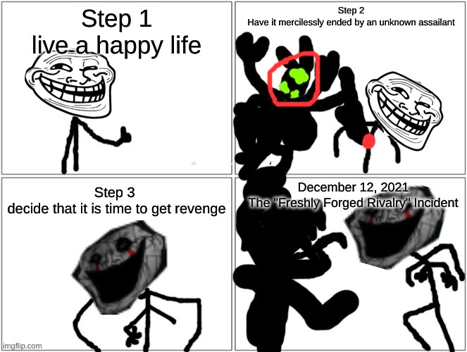 The Freshly Forged Rivalry Incident | image tagged in the freshly forged rivalry incident | made w/ Imgflip meme maker