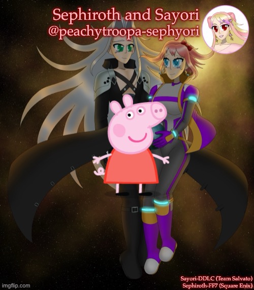 Sayori and Sephiroth | image tagged in sayori and sephiroth | made w/ Imgflip meme maker