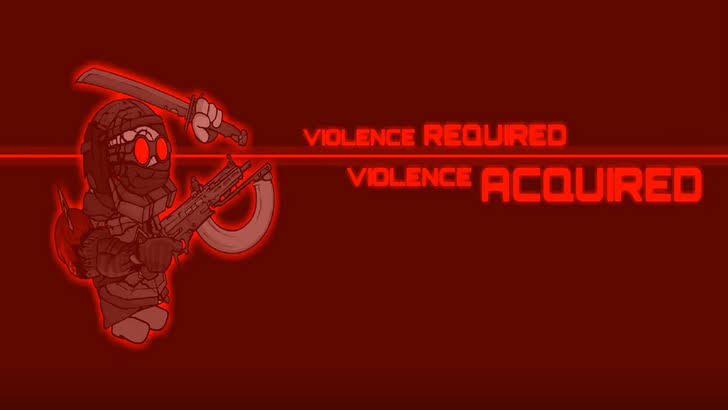 High Quality Violence Required Violence Acquired Blank Meme Template