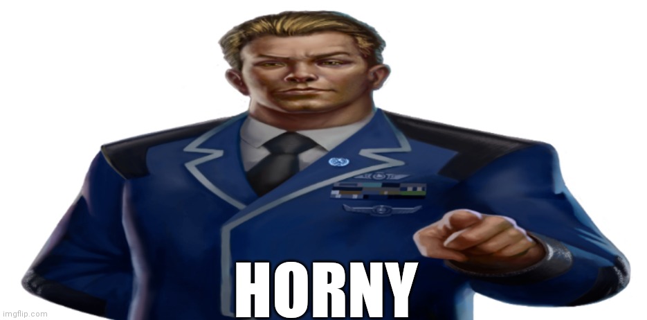 You are horny Blank Meme Template