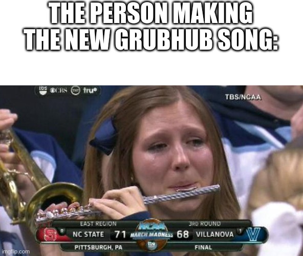 THE PERSON MAKING THE NEW GRUBHUB SONG: | image tagged in piccolo,memes | made w/ Imgflip meme maker