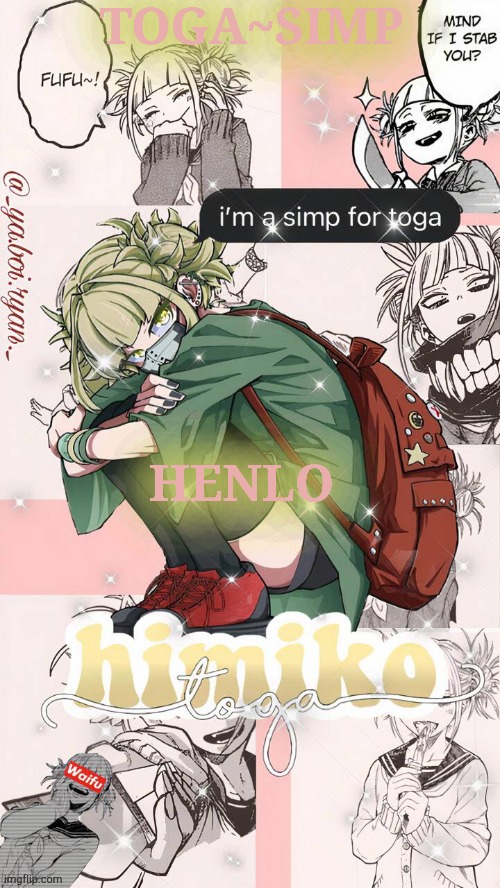 new temp | HENLO | image tagged in toga simp temp | made w/ Imgflip meme maker