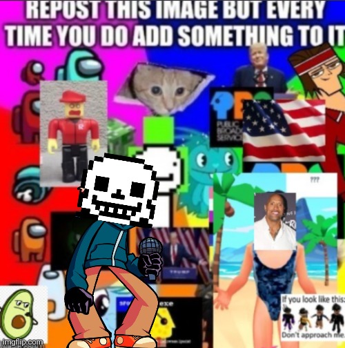 Enjoy this cursed whitty sans | image tagged in whitty,sans,cursed,stop reading the damn tags,repost | made w/ Imgflip meme maker