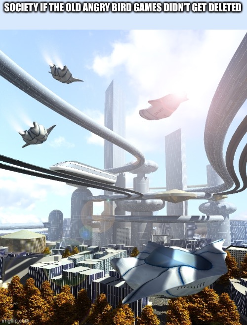 SOCIETY IF THE OLD ANGRY BIRD GAMES DIDN’T GET DELETED | made w/ Imgflip meme maker