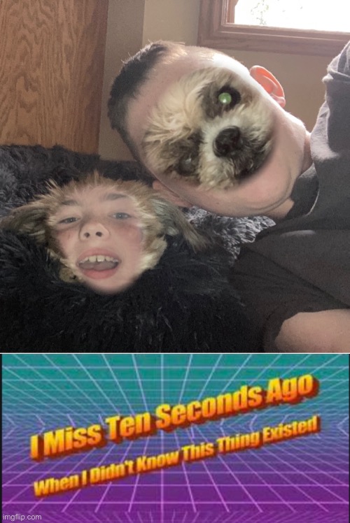 image tagged in i miss ten seconds ago when i didn't know this thing existed,face swap | made w/ Imgflip meme maker