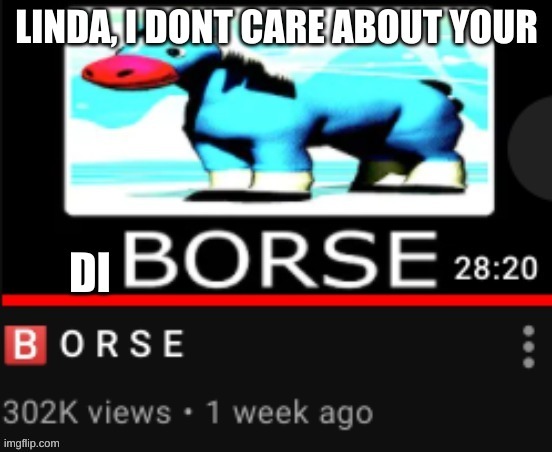 repost but sharpen | image tagged in i dont care linda | made w/ Imgflip meme maker