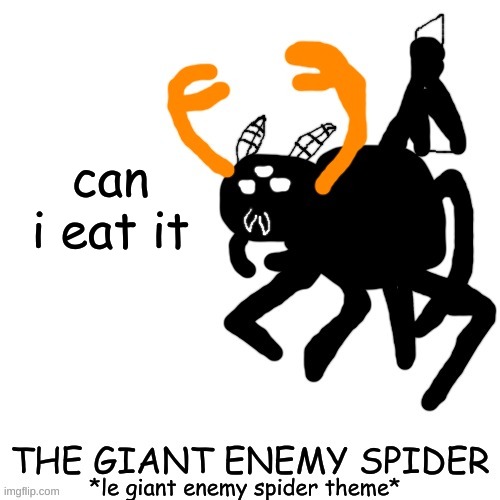 Spooder Carlos | can i eat it | image tagged in spooder carlos | made w/ Imgflip meme maker