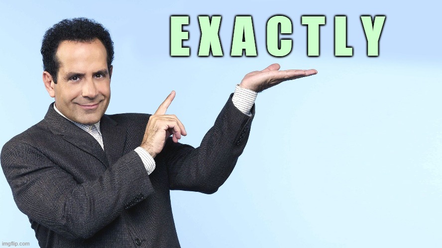 ◄► Reaction: Mr. Monk—Exactly | E X A C T L Y | image tagged in monk,comment,reaction | made w/ Imgflip meme maker