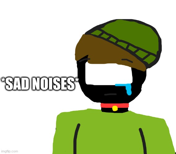 *SAD NOISES* | image tagged in this is trash- nothing else well human paw but- | made w/ Imgflip meme maker