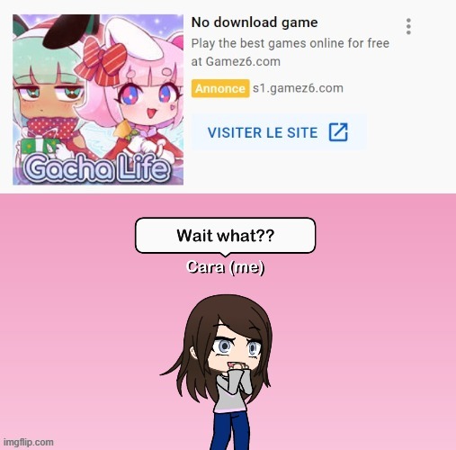 A Gacha Life ad popped up. DO NOT MARK THIS NSFW OR ELSE YOU DESERVE TIKTOK! | image tagged in gacha life,ads,remake | made w/ Imgflip meme maker