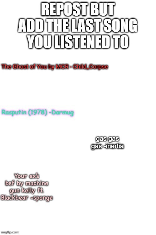 The Ghost of You by MCR - Child_Corpse | made w/ Imgflip meme maker