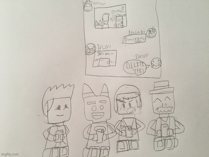 Gartic phone but I drew it | made w/ Imgflip meme maker