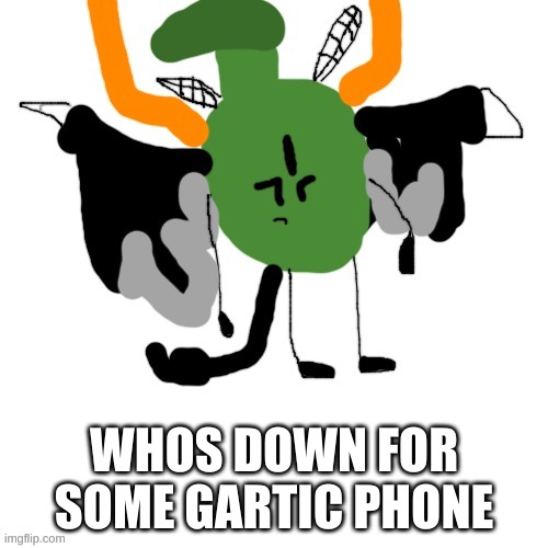 Carlos as a grenade | WHOS DOWN FOR SOME GARTIC PHONE | image tagged in carlos as a grenade | made w/ Imgflip meme maker