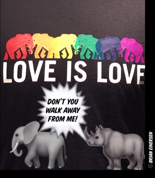 Love Don’t Live Here Anymore. | image tagged in fashion,banana republic,t-shirt,love is love,gay pride,brian einersen | made w/ Imgflip meme maker