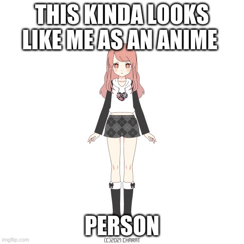 wow.. |  THIS KINDA LOOKS LIKE ME AS AN ANIME; PERSON | image tagged in anime girl,cute | made w/ Imgflip meme maker