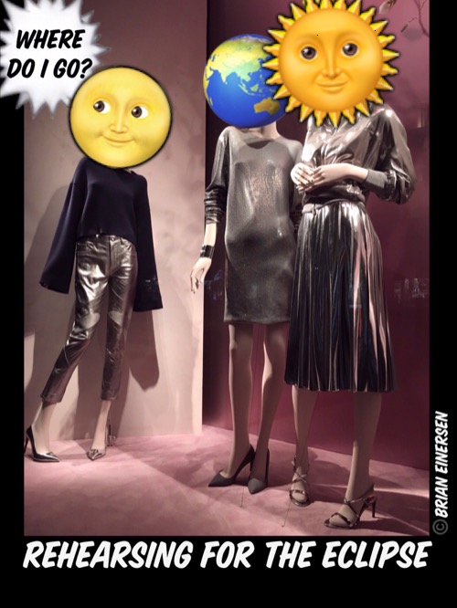 Peter Jackson (no relation to Michael) directs the solar eclipse while the Moon moonwalks into rehearsal fashionably late. | 🌞; 🌝 | image tagged in fashion,window design,ralph lauren,peter jackson,michael jackson,solar eclipse | made w/ Imgflip meme maker