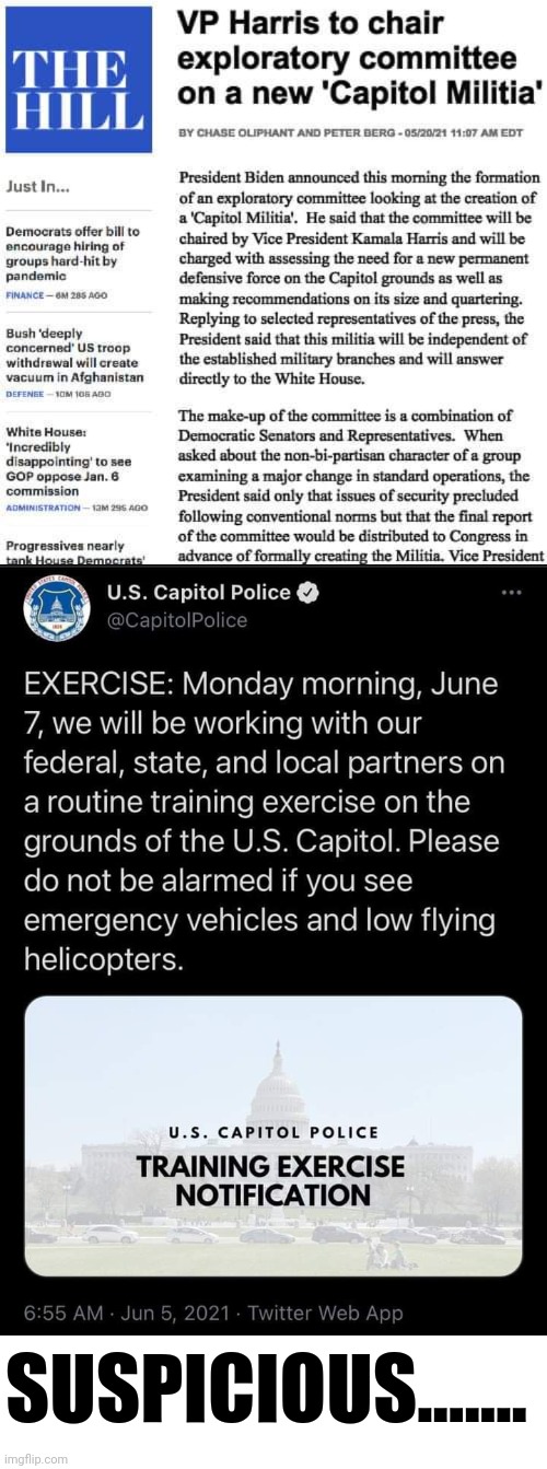 Suspicious Militia training in DC | SUSPICIOUS....... | image tagged in militia,washington dc | made w/ Imgflip meme maker