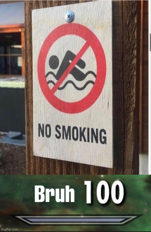 You won’t know how long it took to make the bruh with a clone tool | image tagged in funny memes,memes,bruh,stupid signs,sneak 100 | made w/ Imgflip meme maker