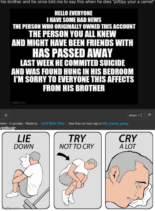 ;-; im remembering someone else too now ;-; | image tagged in try not to cry | made w/ Imgflip meme maker