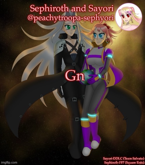 Sayori and Sephiroth | Gn | image tagged in sayori and sephiroth | made w/ Imgflip meme maker