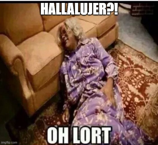 Madea snow  | HALLALUJER?! | image tagged in madea snow | made w/ Imgflip meme maker