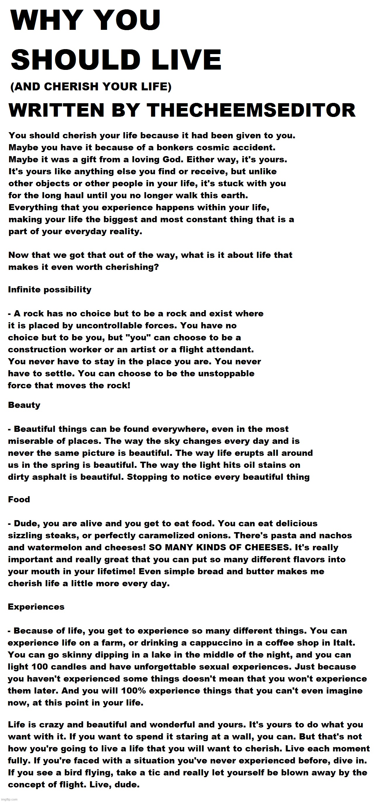 You're alive on possibly the only planet with life in a universe trillions of light years long. | made w/ Imgflip meme maker