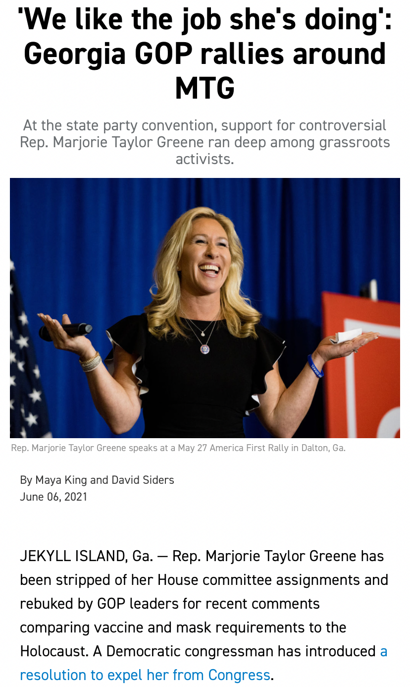 Marjorie Taylor Greene job she’s doing Blank Meme Template