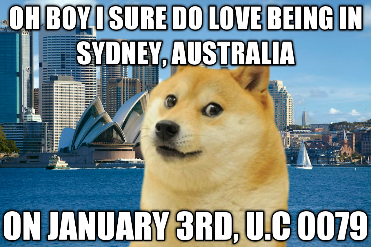 High Quality doge in australia Blank Meme Template