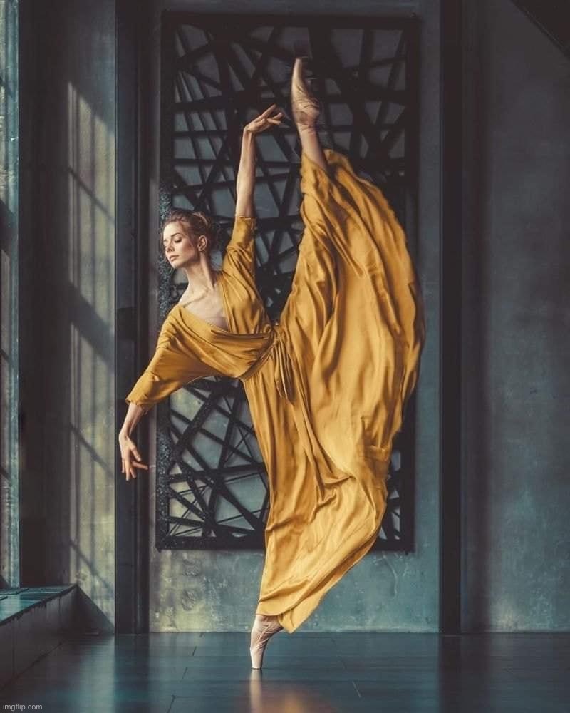 Dancer in yellow | image tagged in dancer in yellow | made w/ Imgflip meme maker