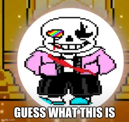 and no, it's not lgbtq+ pride sans (ngl it does look like that tho) | GUESS WHAT THIS IS | made w/ Imgflip meme maker