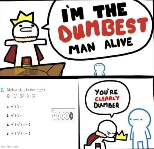 Bruh | image tagged in dumbest man alive blank | made w/ Imgflip meme maker