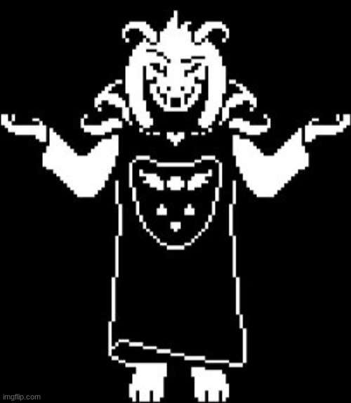 Asriel Shrug | image tagged in asriel shrug | made w/ Imgflip meme maker