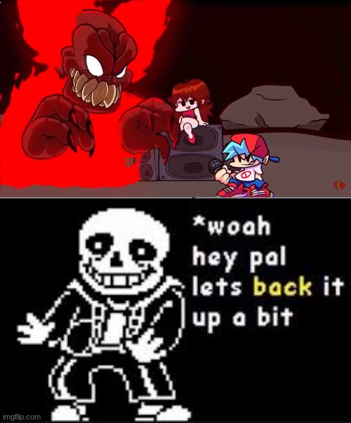 its hard i say | image tagged in vs tricky phase 3 final form,woah hey pal lets back it up a bit | made w/ Imgflip meme maker